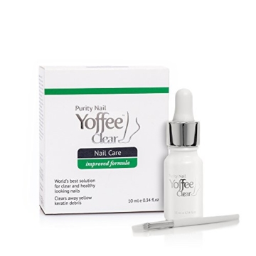 SIMON & Tom Yoffee Clear – Premium Pilz Nagel Behandlung, geeignet für Finger und Zehen Nägel. Mit Tee Baum und Arganöl. 10 ml -